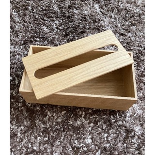 ムジルシリョウヒン(MUJI (無印良品))の無印良品　木製ティシューボックス(日用品/生活雑貨)