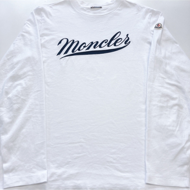 MONCLER(モンクレール)のモンクレール LS ロングスリーブ Tシャツ ホワイト 正規品 ロンT サイズS メンズのトップス(Tシャツ/カットソー(七分/長袖))の商品写真