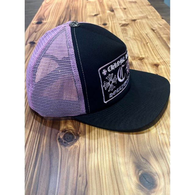 ネイビーシー CHROME HEARTS 完売品キャップ 帽子 ピンク×ブラック