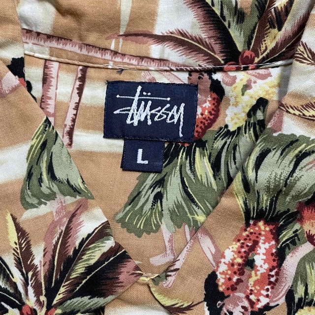 STUSSY - 【STUSSY】90s old stussy アロハシャツ L 新品 タグ付きの