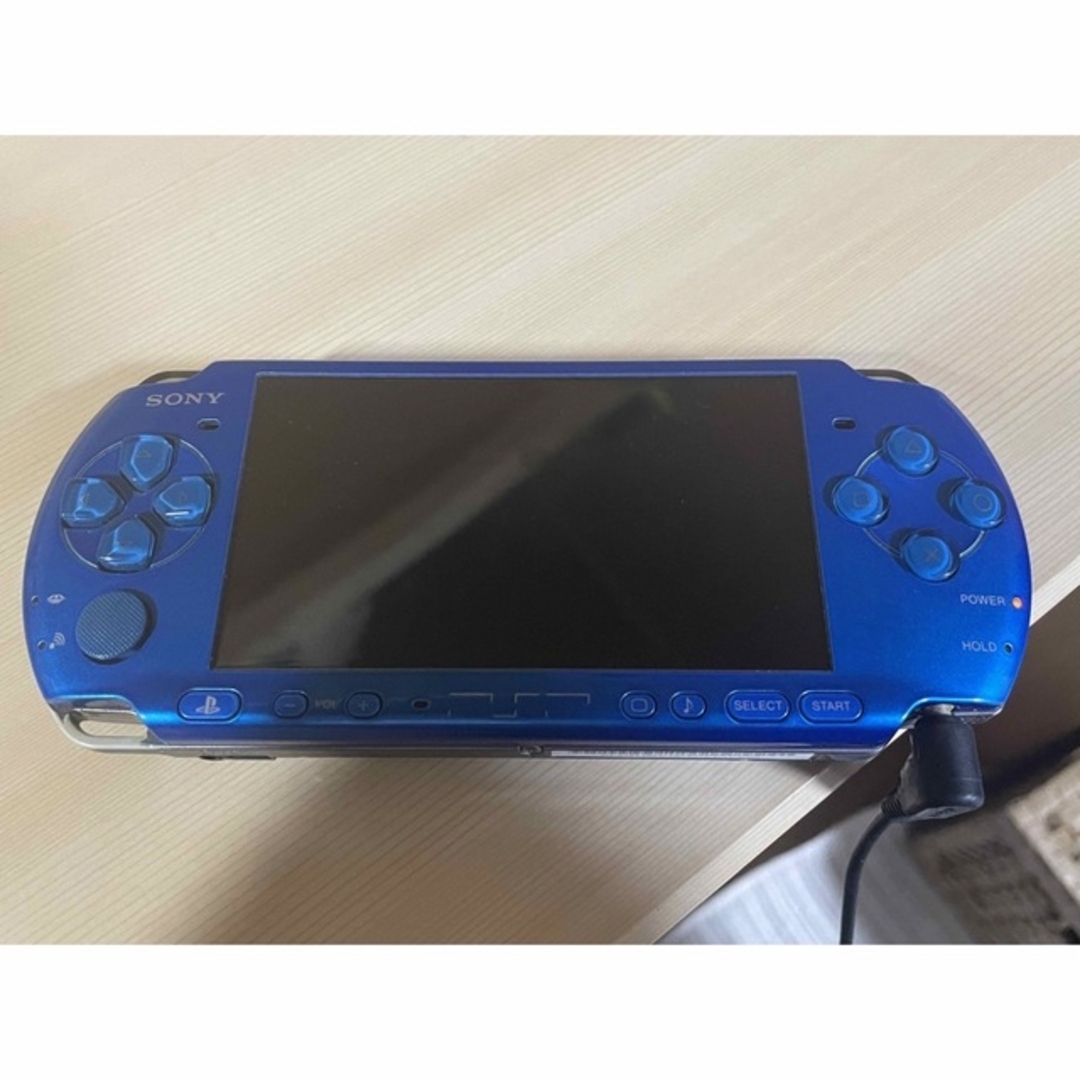 PSP-3000 本体　ブルー　ケース、充電器付き　メモリースティック❌　格安