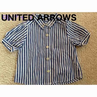 ユナイテッドアローズ(UNITED ARROWS)の【85サイズ】半袖シャツ　UNITED ARROESベビー　キッズ　ストライプ(Tシャツ/カットソー)