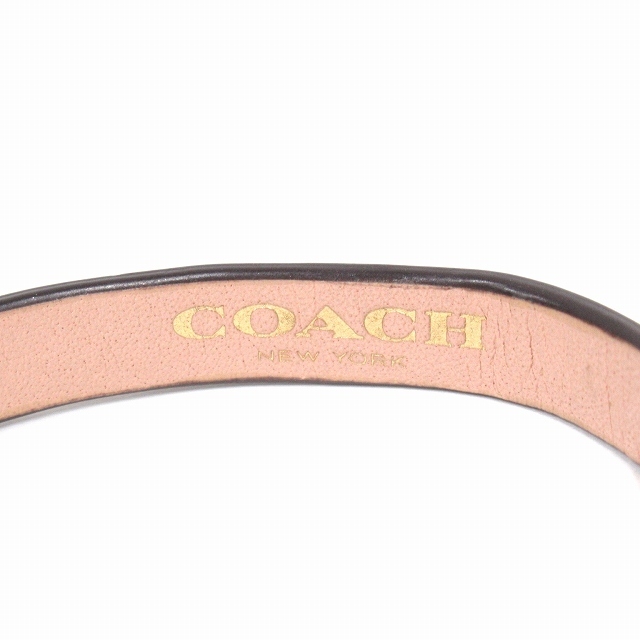 COACH(コーチ)のコーチ COACH レザー チェーン ロゴ ブレスレット アクセサリー ♪５ レディースのアクセサリー(ブレスレット/バングル)の商品写真