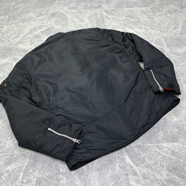 alpha(アルファ)のALPHA ナイロンシングルライダース メンズのジャケット/アウター(ライダースジャケット)の商品写真