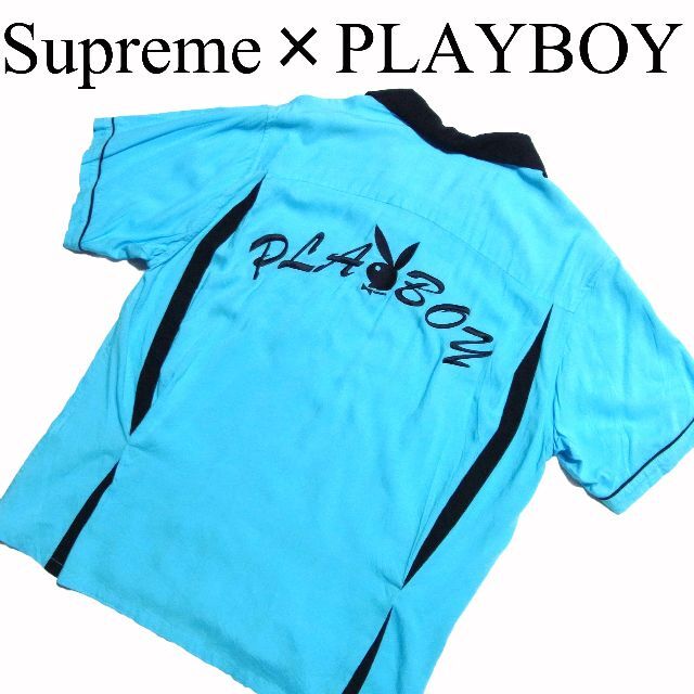 (M)17Supreme Playboy Bowling Shirtプレイボーイ