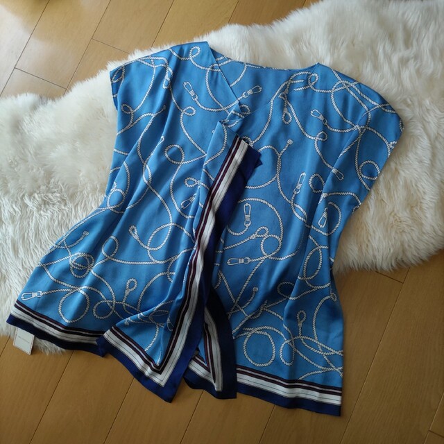 未使用♡スカーフプリントプルオーバー♡ドレステリア 5