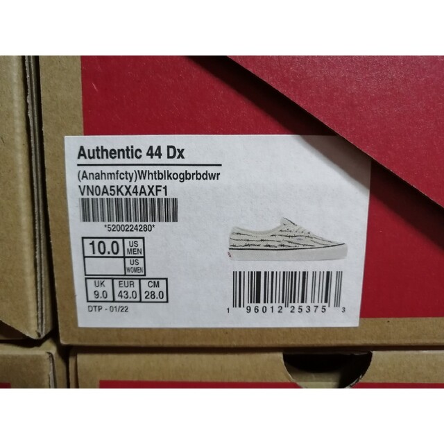 AUTHENTIC（VANS）(オーセンティック)のbcg43様専用 28.0cm VANS Authentic 44 DX メンズの靴/シューズ(スニーカー)の商品写真