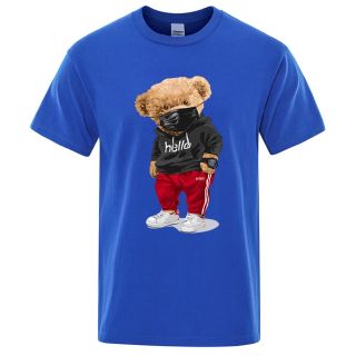 原宿★ベアーマスクカジュアルプリントT★BEARオシャレストリート☆ハイブランド(Tシャツ(半袖/袖なし))