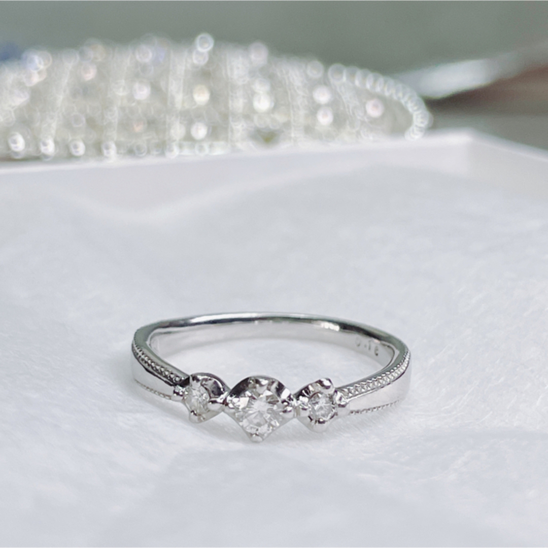 MK MICHEL KLEIN(エムケーミッシェルクラン)のPT ダイヤモンドリング　MK 最終価格‼︎ レディースのアクセサリー(リング(指輪))の商品写真