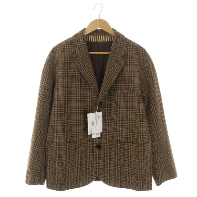 VISVIM - ビズビム FALKLAND BLAZER TWEED Brown Checkの+ ...