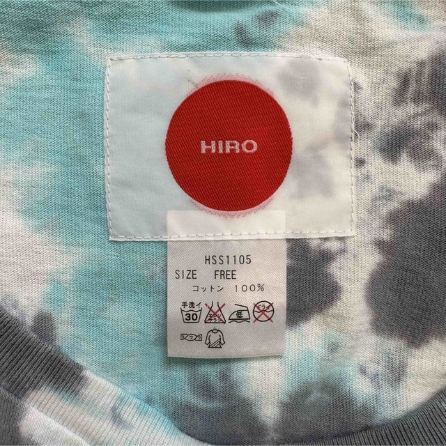 【HIRO】ヒロ (現KIDILL) Tシャツ 半袖 総柄 オーバーサイズ ②