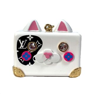 【極美品】ルイヴィトン　キーホルダー　モノグラム　ヴィヴィエンヌ　猫　桜　LV