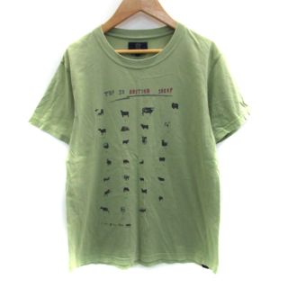 アールニューボールド(R.NEWBOLD)のアールニューボールド Tシャツ カットソー 半袖 プリント S グリーン(Tシャツ/カットソー(半袖/袖なし))