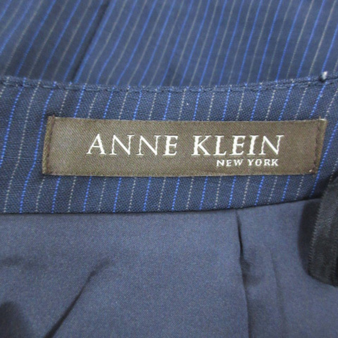 ANNE KLEIN(アンクライン)のアンクライン タイトスカート ひざ丈 ストライプ柄 5 黒 青 /FF52  レディースのスカート(ひざ丈スカート)の商品写真