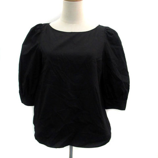 ダブルスタンダードクロージング(DOUBLE STANDARD CLOTHING)のダブルスタンダードクロージング ダブスタ ブラウス 五分袖 リボン 36 黒(シャツ/ブラウス(半袖/袖なし))