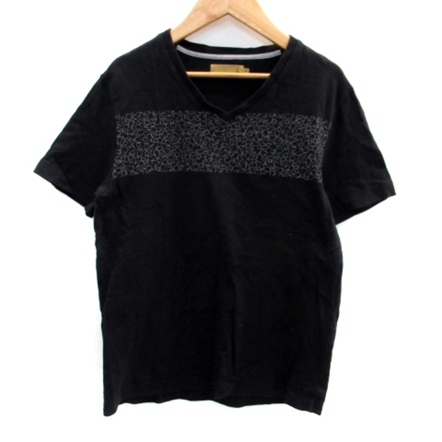 Calvin Klein(カルバンクライン)のカルバンクライン CK39 Tシャツ カットソー 半袖 Vネック ロゴ M 黒 レディースのトップス(Tシャツ(半袖/袖なし))の商品写真