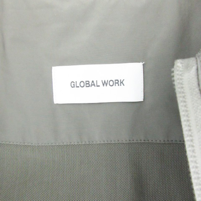 GLOBAL WORK(グローバルワーク)のグローバルワーク ブルゾンジャケット ミドル丈 フード付き 2way S カーキ メンズのジャケット/アウター(ブルゾン)の商品写真