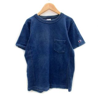 チャンピオン(Champion)のチャンピオン Tシャツ カットソー 半袖 ラウンドネック M ブルー 青(Tシャツ/カットソー(半袖/袖なし))