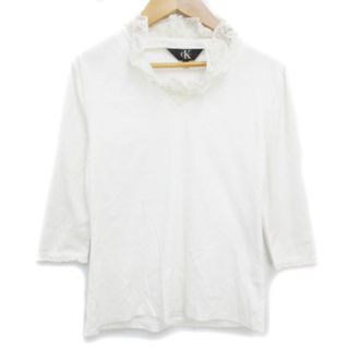 シーケーカルバンクライン(ck Calvin Klein)のシーケーカルバンクライン Tシャツ カットソー 七分袖 無地 M 白 /FF35(その他)