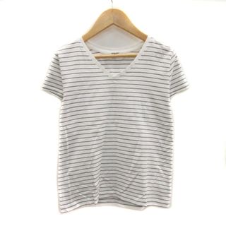 ナチュラルビューティーベーシック(NATURAL BEAUTY BASIC)のナチュラルビューティーベーシック Tシャツ カットソー 半袖 Vネック S 白(Tシャツ(半袖/袖なし))