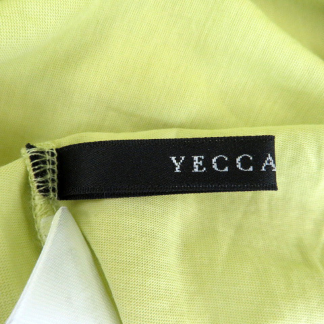 YECCA VECCA(イェッカヴェッカ)のイェッカヴェッカ Tシャツ カットソー 半袖 無地 オーバーサイズ F 黄色 レディースのトップス(Tシャツ(半袖/袖なし))の商品写真