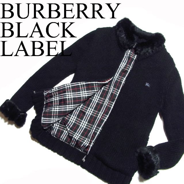 BURBERRY BLACK LABEL - バーバリーブラックレーベル ラビットファー