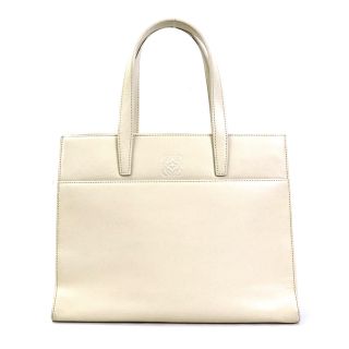 LOEWE ロエベ ハンドバッグ　アナグラム　レザー　白　オフホワイト