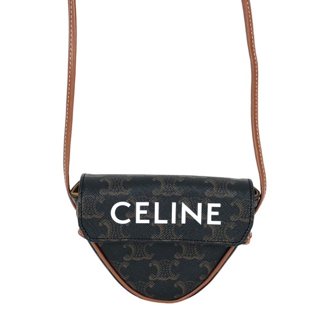 セリーヌ CELINE トライアングルバッグ ショルダーバッグ レディ約3cm開閉式