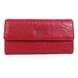 シャネル カメリア 財布(レディース)(レッド/赤色系)の通販 99点