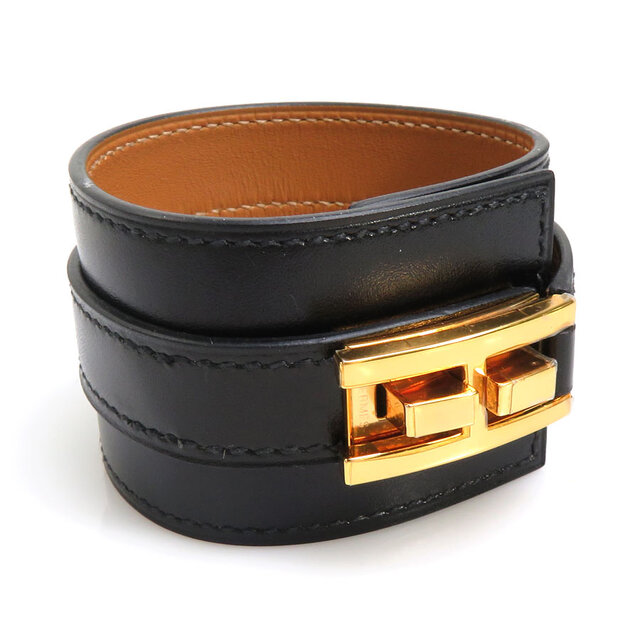 エルメス HERMES ブレスレット ドラッグ ドゥブルトゥール レザー