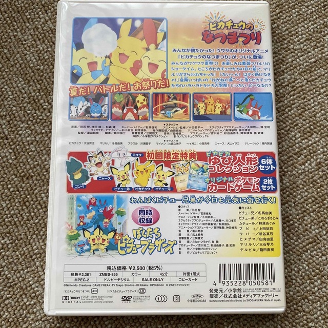 ポケモン(ポケモン)のピカチュウのなつやすみ　DVD エンタメ/ホビーのDVD/ブルーレイ(アニメ)の商品写真