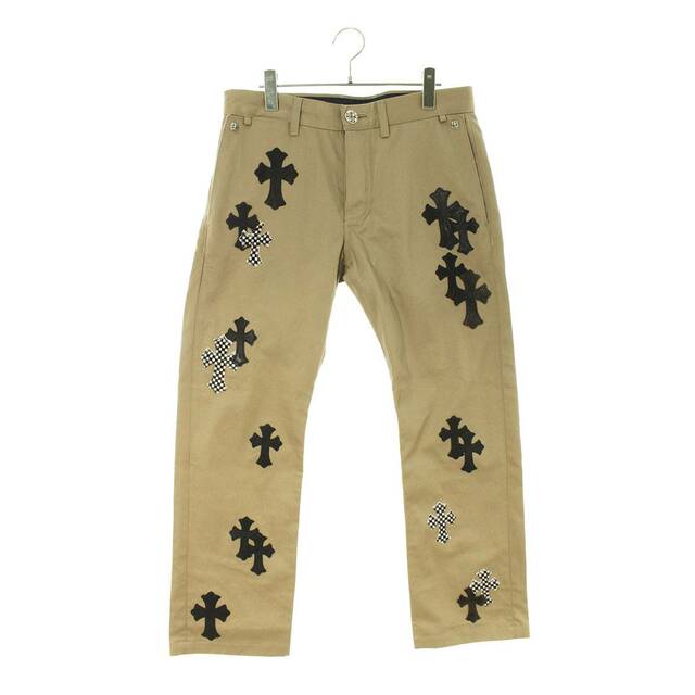 クロムハーツ CHINOS CEM CRS PTCH クロスパッチ付きレザー切替チノ