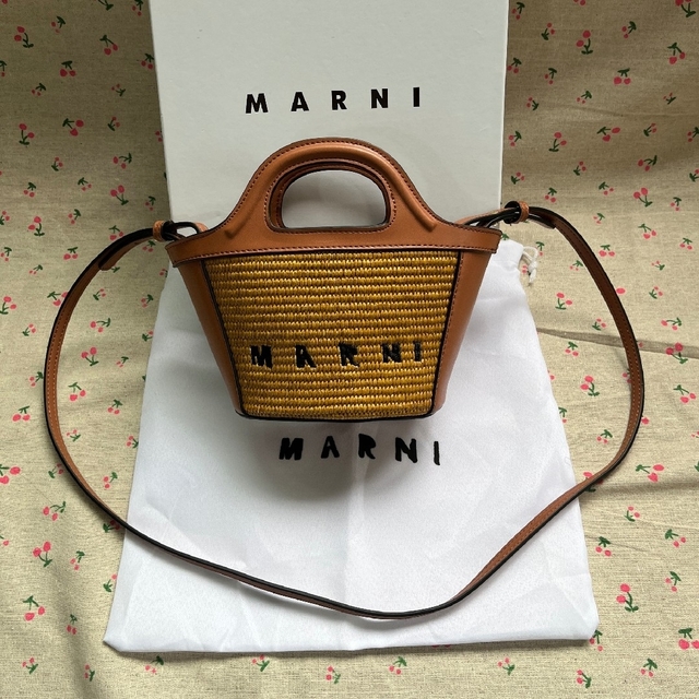 Marni - MARNI マルニ トロピカリア ラフィア マイクロミニ カゴバッグ