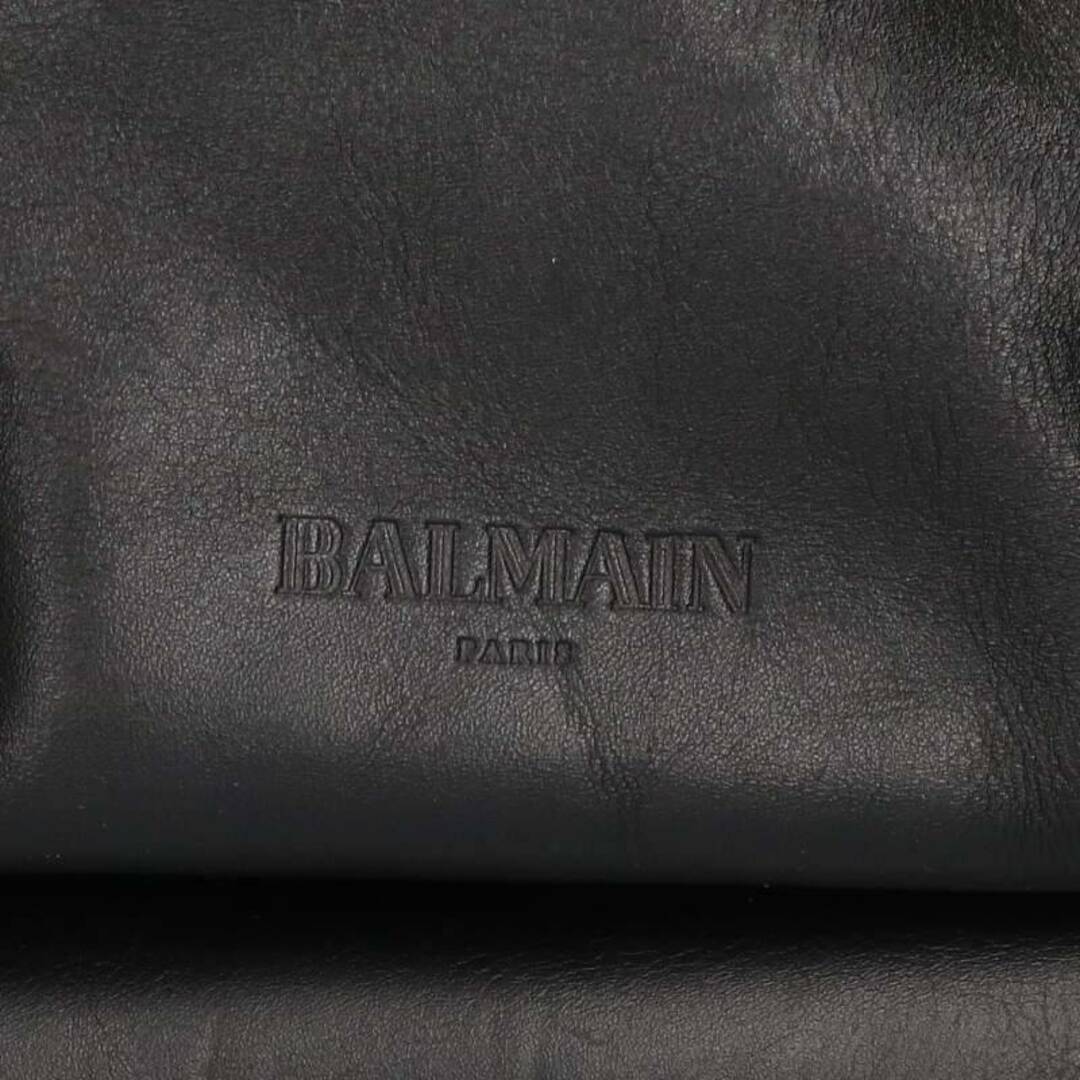 【希少】BALMAIN H\u0026M バックパック　レザー　本革　入手困難　リュック