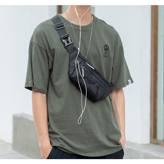ウエストポーチ　メンズ　旅行　運動　撥水加工 メンズのバッグ(ウエストポーチ)の商品写真