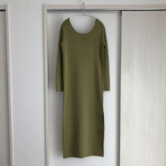Leinwande / belted knit long dress 3