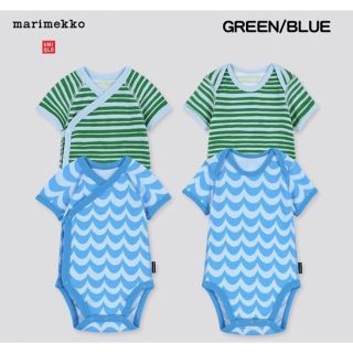 ★様専用　UNIQLO × marimekkoロンパース　60cm 2色セット(ロンパース)