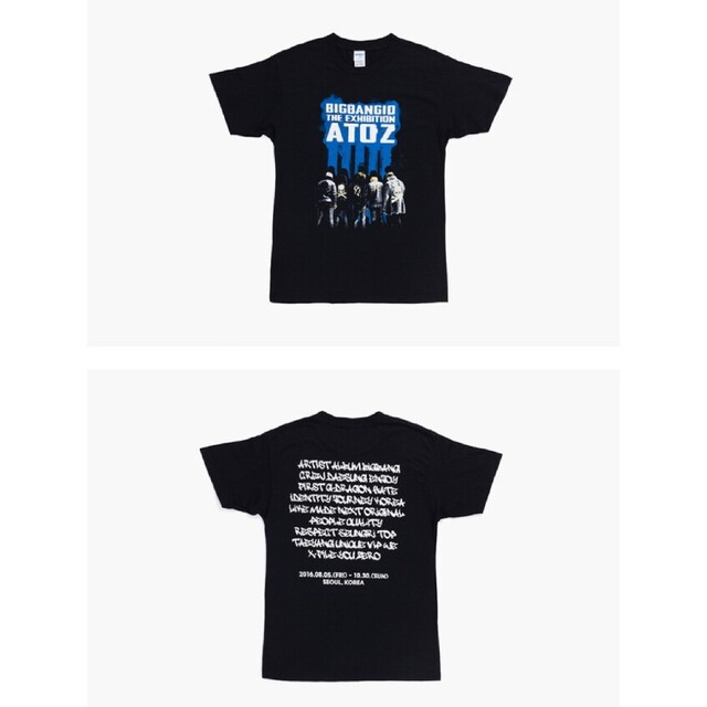 BIGBANG(ビッグバン)のBIGBANG A TO Z ソウルコン グッズ Tシャツ ブラック XL エンタメ/ホビーのタレントグッズ(ミュージシャン)の商品写真