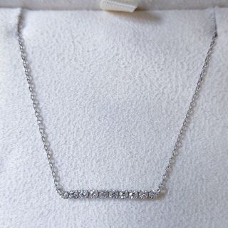 サマンサティアラ(Samantha Tiara)のサマンサティアラ ダイヤモンド バー ネックレス K18WG 0.14ct(ネックレス)