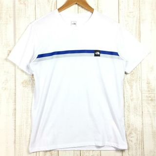 ザノースフェイス(THE NORTH FACE)のMENs M  ノースフェイス ショートスリーブ ボックスロゴ ライン ティー S/S Box Logo Line Tee Tシャツ NORTH FACE NT32086 ホワイト系(その他)