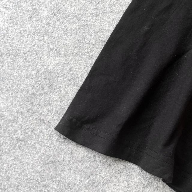 ART VINTAGE(アートヴィンテージ)の【vintage】サンタ 猫 ネコ ビッグプリント ルーズ 黒 Tシャツ 3L メンズのトップス(Tシャツ/カットソー(半袖/袖なし))の商品写真