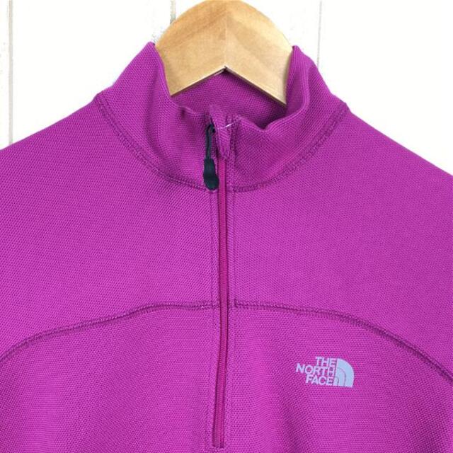 THE NORTH FACE(ザノースフェイス)のWOMENs M  ノースフェイス クイックドライ ジップネック シャツ QuickDry Zipneck Shirt NORTH FACE NTW30418 パープル系 レディースのファッション小物(その他)の商品写真