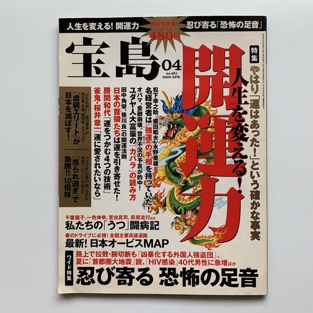 宝島社(タカラジマシャ)の宝島 No.681／2009年4月号 エンタメ/ホビーの雑誌(アート/エンタメ/ホビー)の商品写真