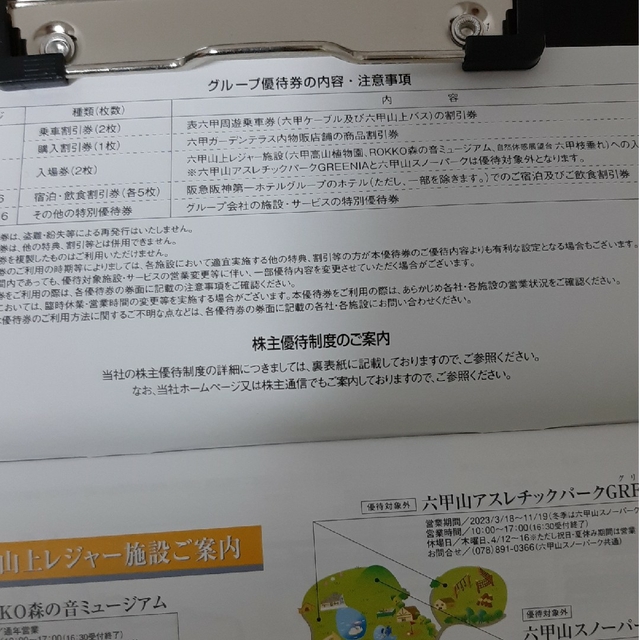 阪急阪神の株主優待回数券　60回