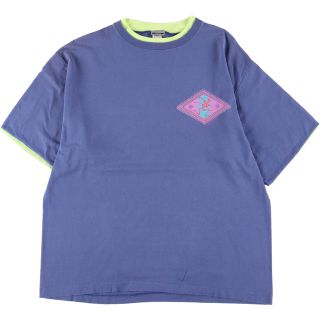 リンガー　Tシャツ　Ocean pacific billabong 90 水色