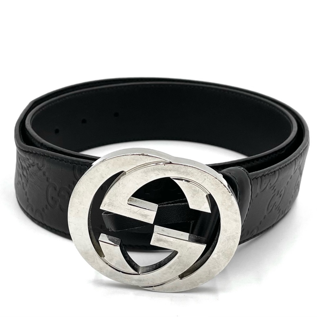 人気商品!】【人気商品!】GUCCI グッチ ベルト シルバー レザー