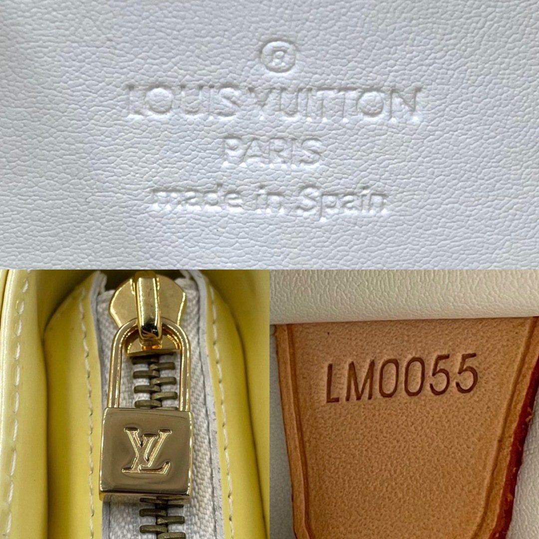 【限定価格】LOUIS VUITTON ルイヴィトン トートバッグ モノグラムヴェルニ ヒューストン ハンドバッグ 肩掛け かばん 鞄 エナメル パテントレザー M91055    イエロー ゴールド金具 レディース 定番【品】