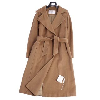 マックスマーラ(Max Mara)の美品 マックスマーラ Max Mara コート 白タグ マニュエラ アイコンコート ラップコート キャメル100％ アウター レディース JI34 USA0 FB32 GB2(XS~S相当) ブラウン(その他)