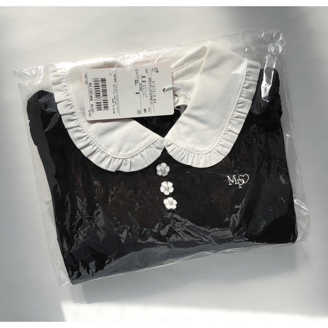 mezzo piano junior(メゾピアノジュニア)の【新品】メゾピアノ 衿取り外しクラシカル 半袖 Tシャツ　140 キッズ/ベビー/マタニティのキッズ服女の子用(90cm~)(Tシャツ/カットソー)の商品写真