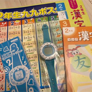 ベネッセ　チャレンジ　2年生　算数　国語　漢字　九九　ポスター　小学生(知育玩具)